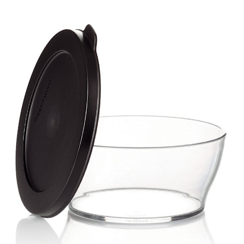 Tupperware Eco+ Clear Bowl 2.4L Black