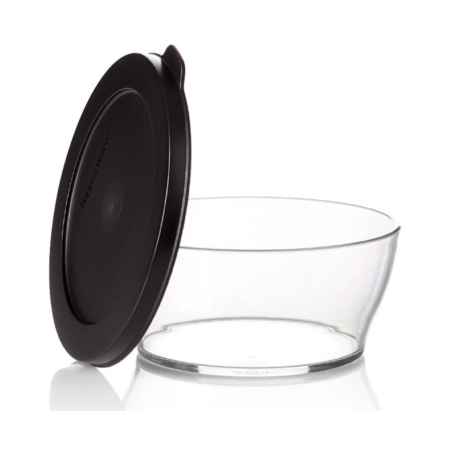 Tupperware Eco+ Clear Bowl 2.4L Black Black