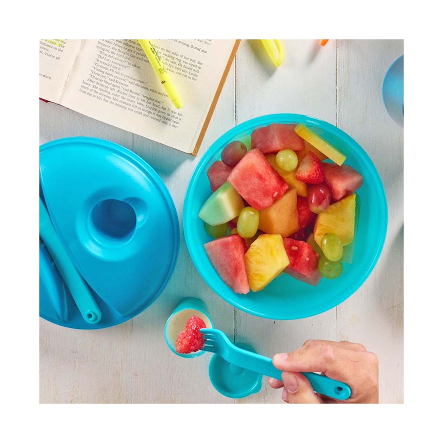 Tupperware Salad On The Go Set Blue/Green Blue/Green