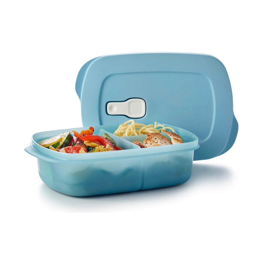 Tupperware Store, Serve & Go Lunchbox 1L Dolphin Blue Dolphin Blue