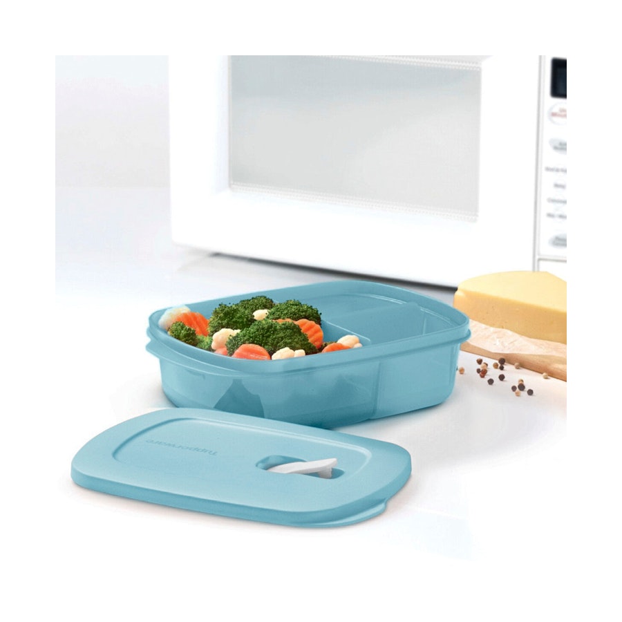 Tupperware Store, Serve & Go Lunchbox 1L Dolphin Blue Dolphin Blue