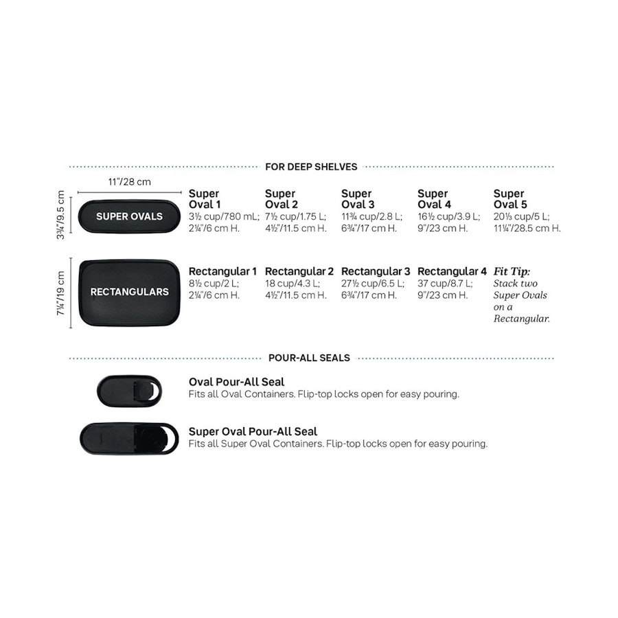 Tupperware Modular Mates Square #2 Black Black