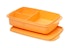 Tupperware Divided Lunchbox 1L Orange Taffy