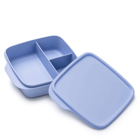 Tupperware Divided Lunchbox 550ml Purple