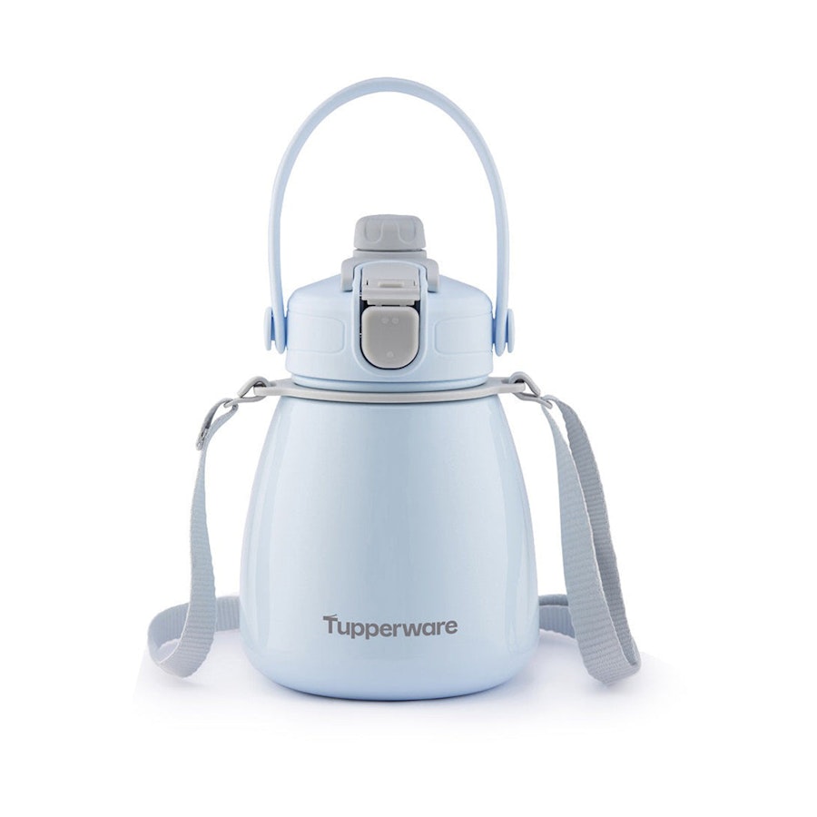 Tupperware Thermal Potbelly 1L Flask Blue Mist Blue Mist