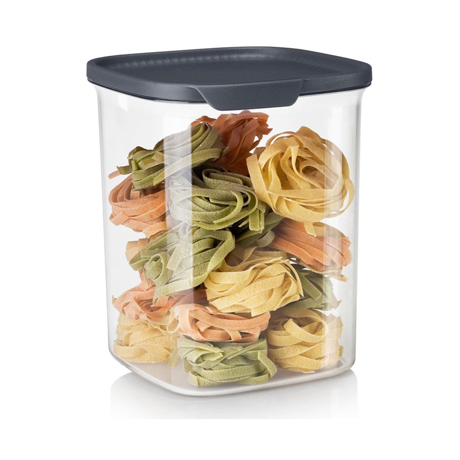 Tupperware Ultra Clear Square 3.6L Container Black Black