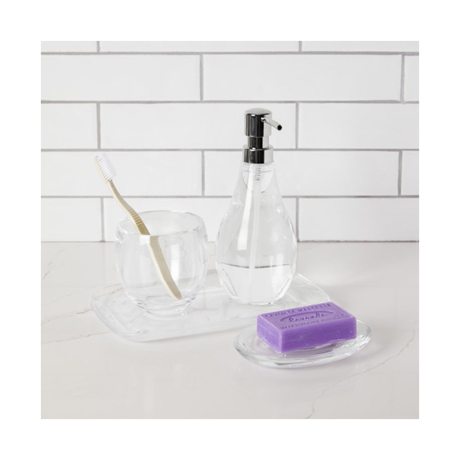 Umbra Droplet Soap Dish Clear Clear