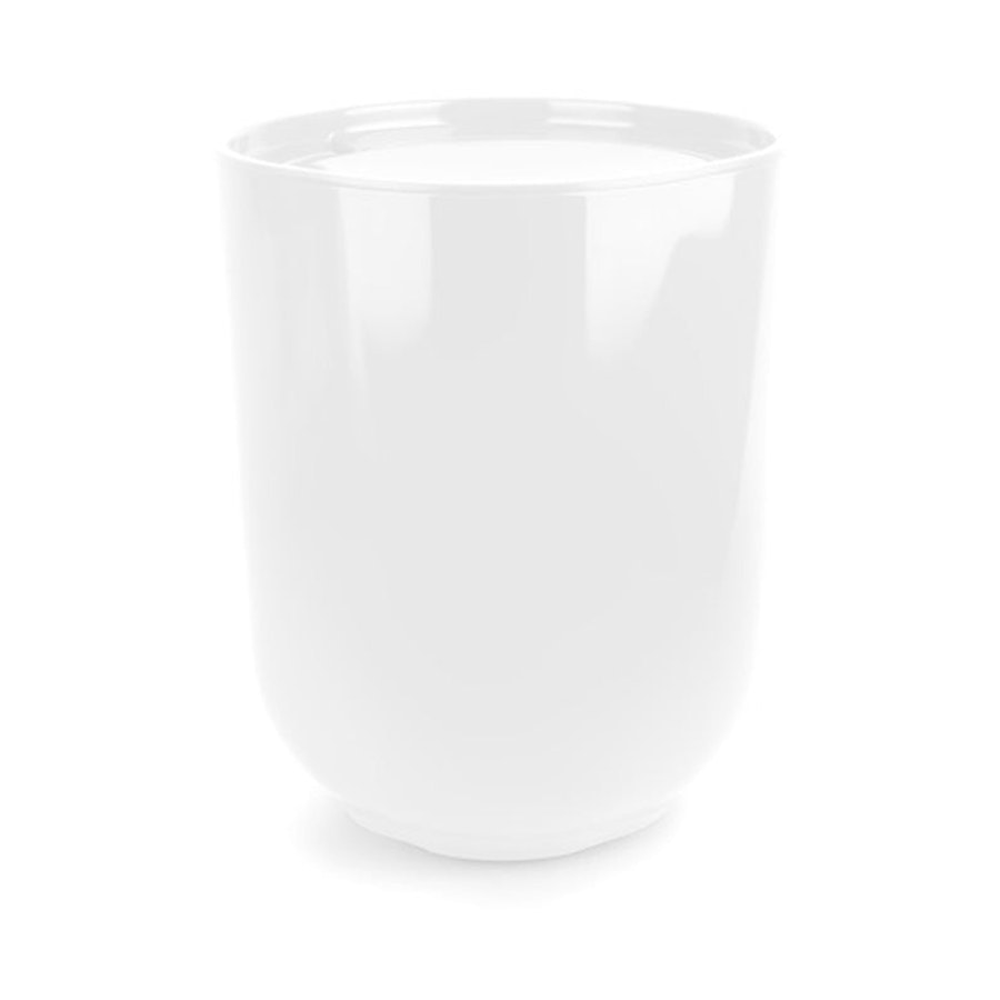 Umbra Step Trash Can with Lid (6.6L) White White