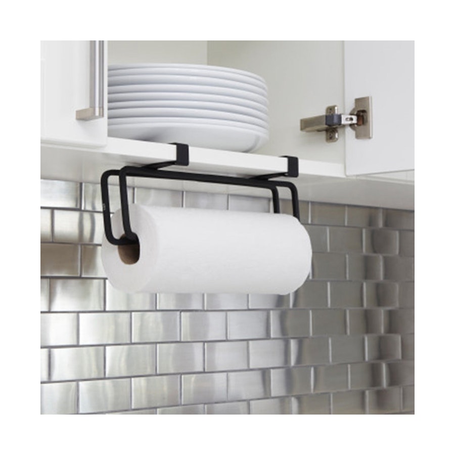 Umbra Squire Wall-Mounted Paper Towel Holder Black Black