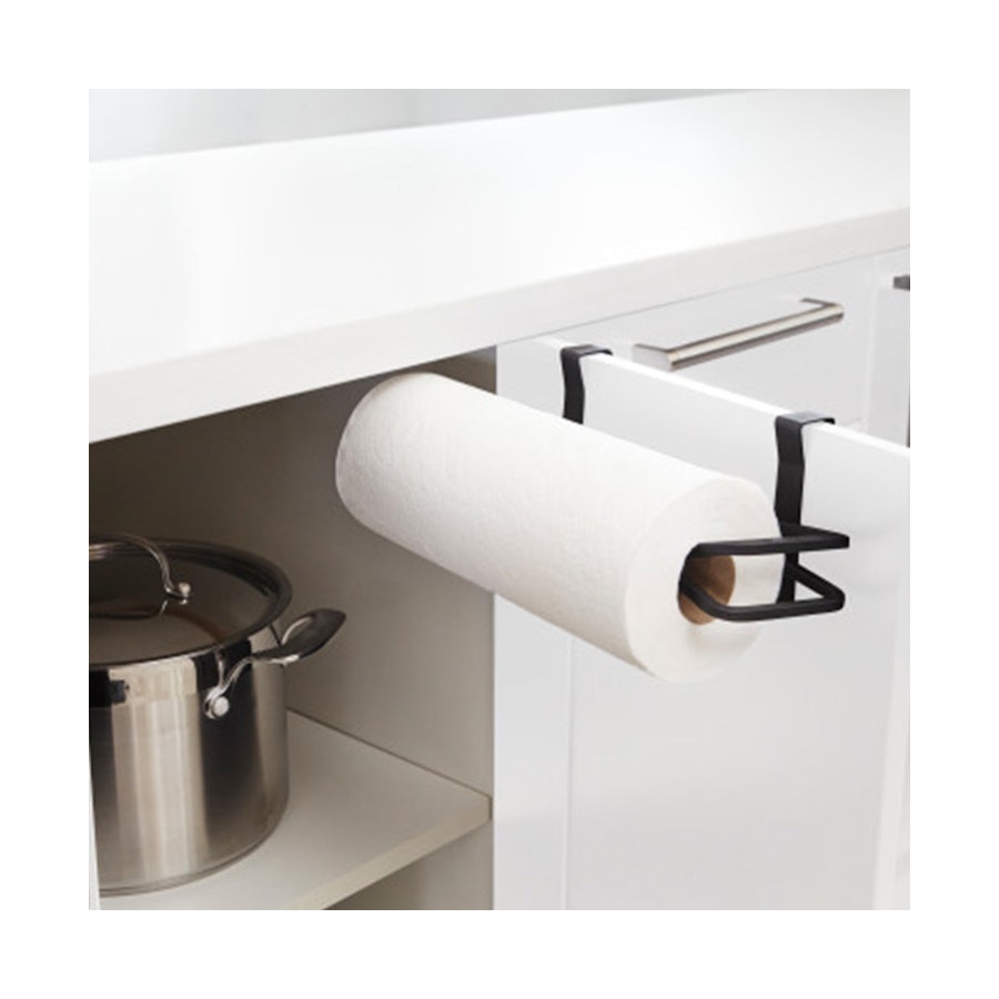 Umbra Squire Wall-Mounted Paper Towel Holder Black Black