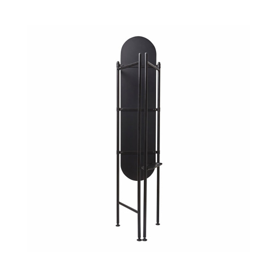Umbra Vala Floor Mirror & Storage Unit Black Black