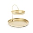 Umbra Poise Two-Tiered Accessory Tray Brass