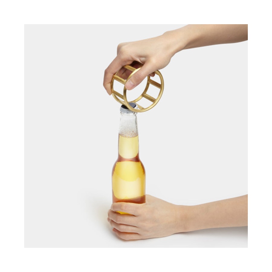 Umbra Roll Bottle Opener Brass Brass