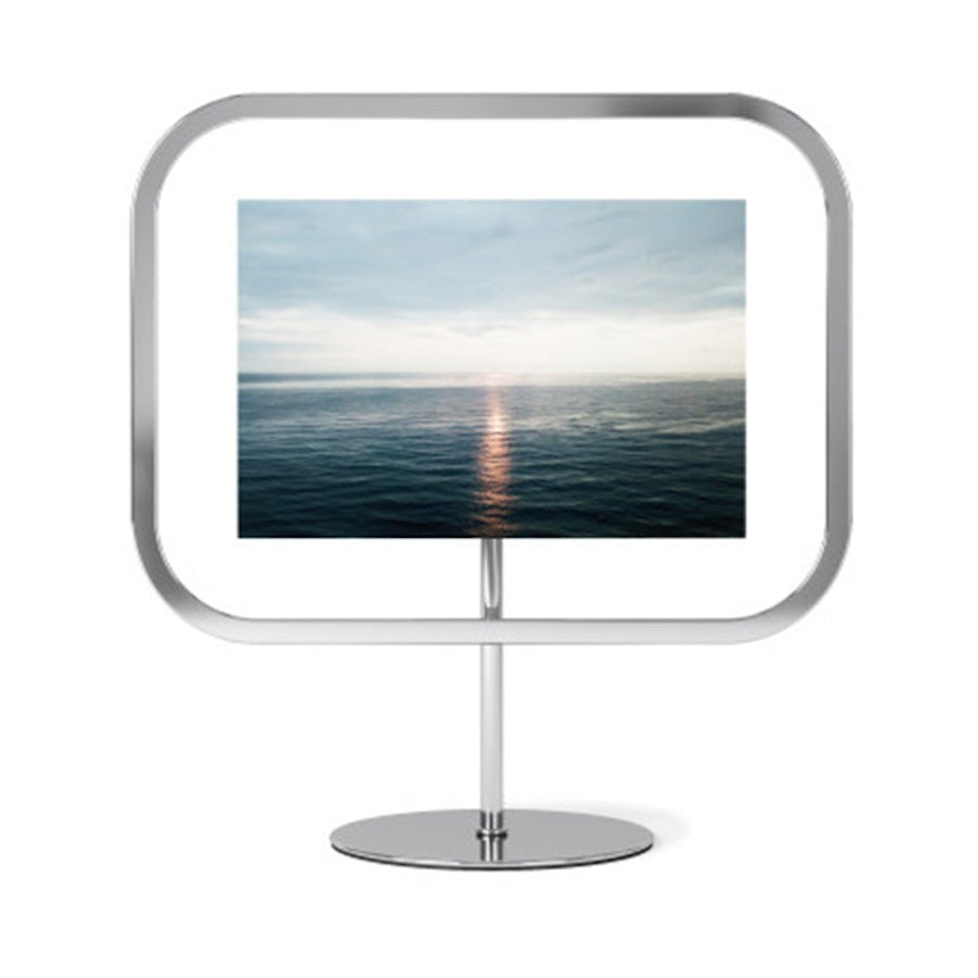 Umbra Infinity Floating Square Picture Frame - 10cm x 15cm Chrome Chrome
