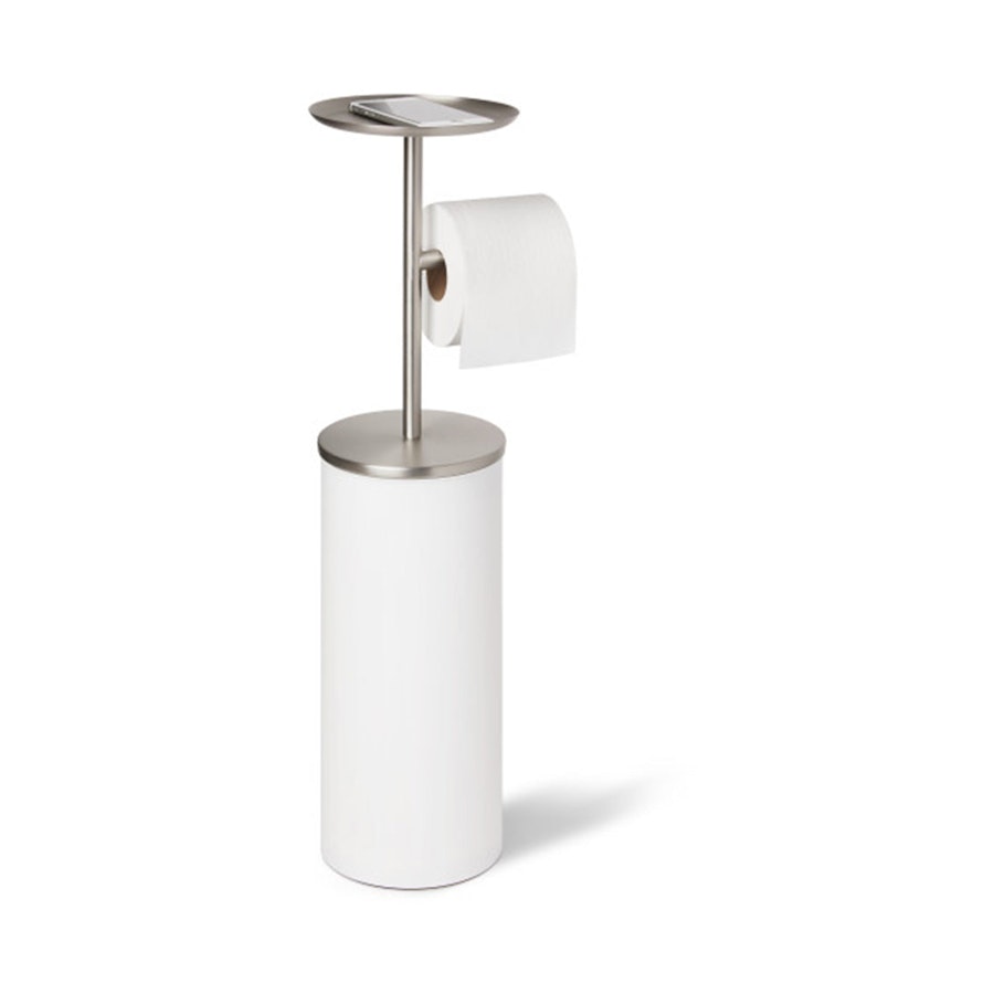 Umbra Portoloo Toilet Paper Stand White/Nickel White/Nickel