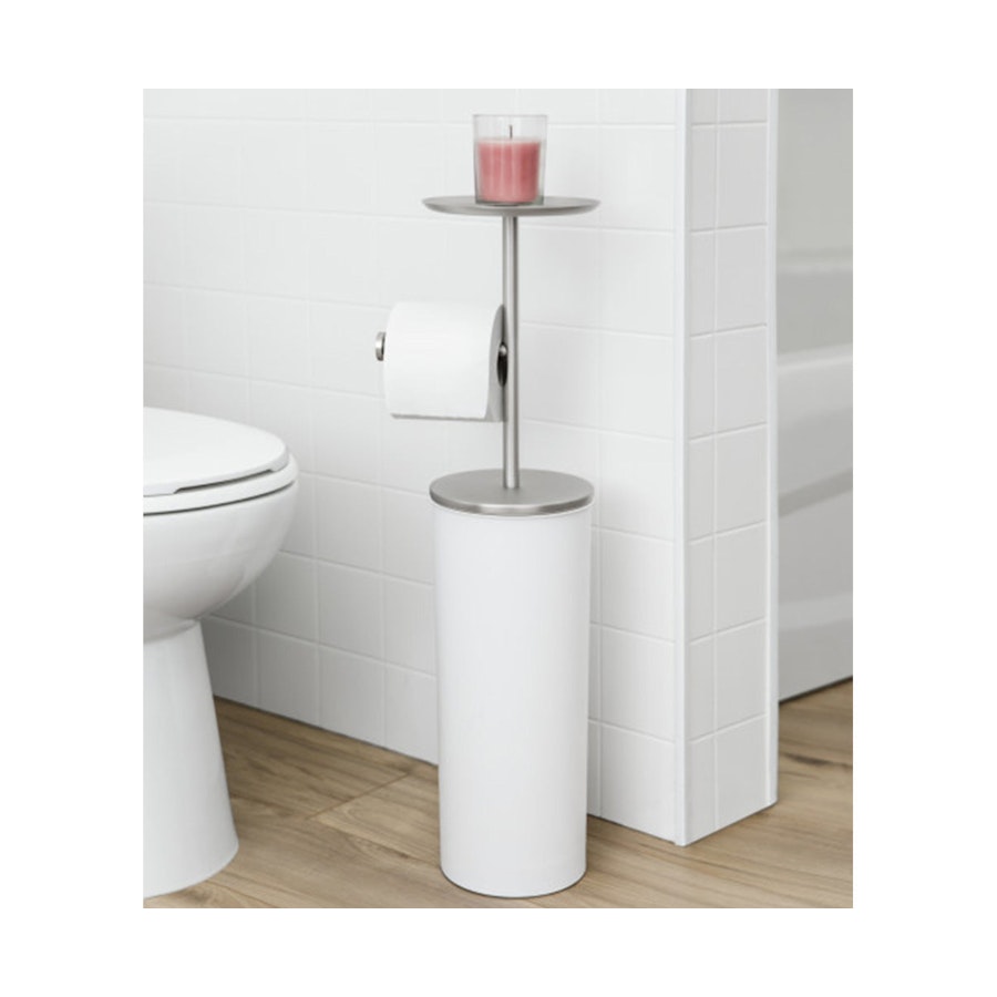 Umbra Portoloo Toilet Paper Stand White/Nickel White/Nickel