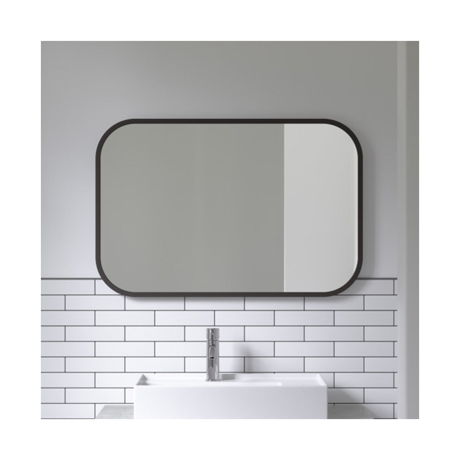 Umbra Hub Rectangle Wall Mirror (91cm x 61cm) Black Black