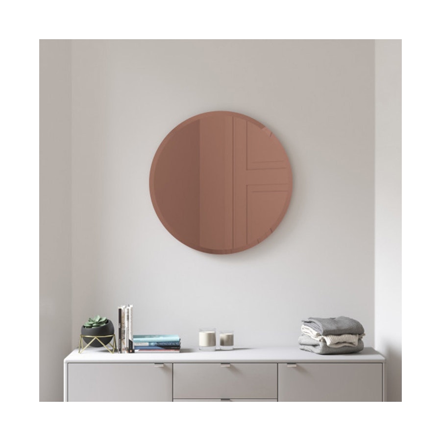 Umbra Hub Beveled Round Mirror (61cm) Copper Copper