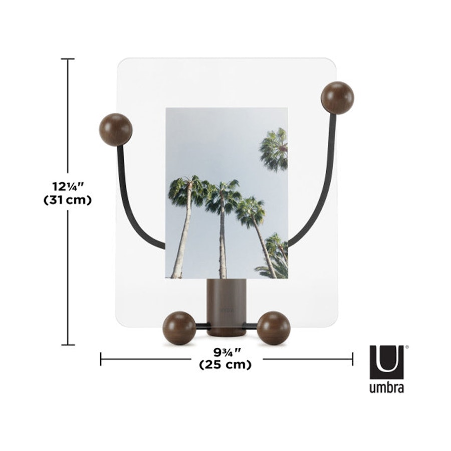 Umbra Woody Picture Frame (20cm x 25cm) Black/Walnut Black/Walnut