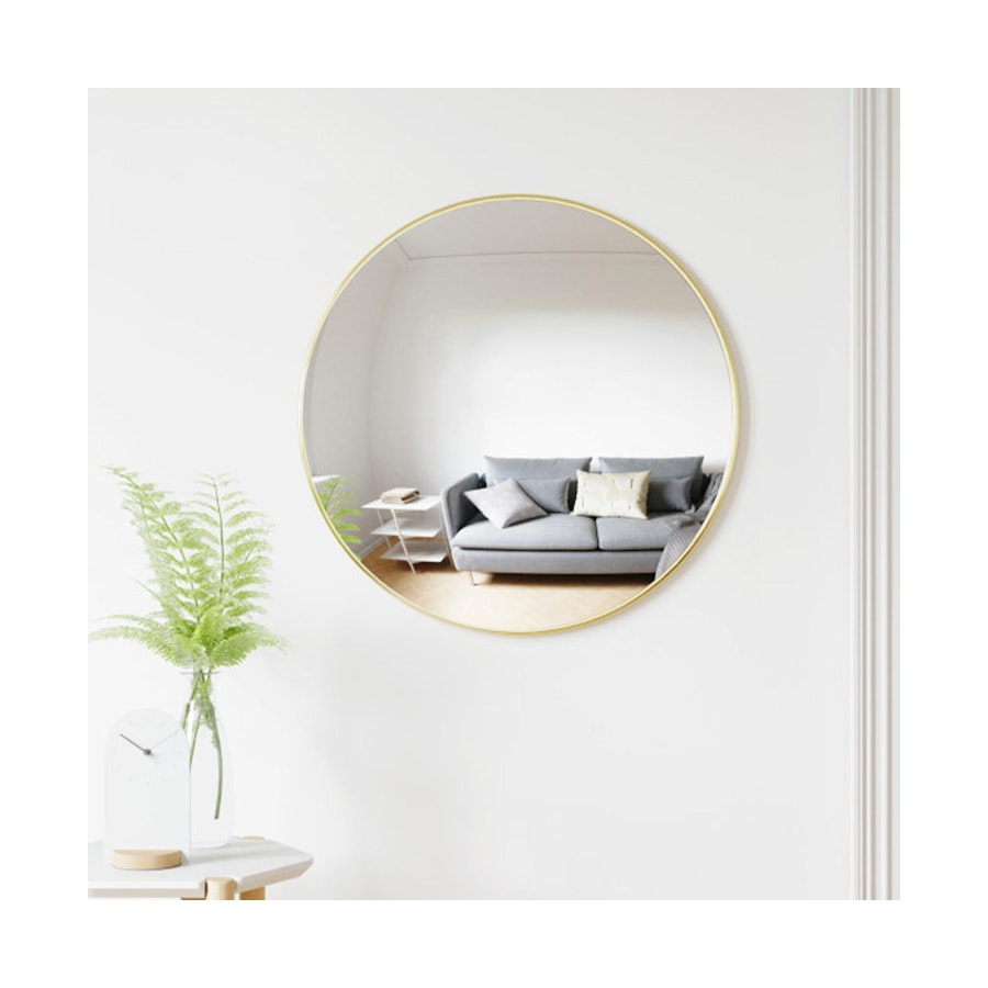 Umbra Convexa Wall Mirror (58cm) Brass Brass
