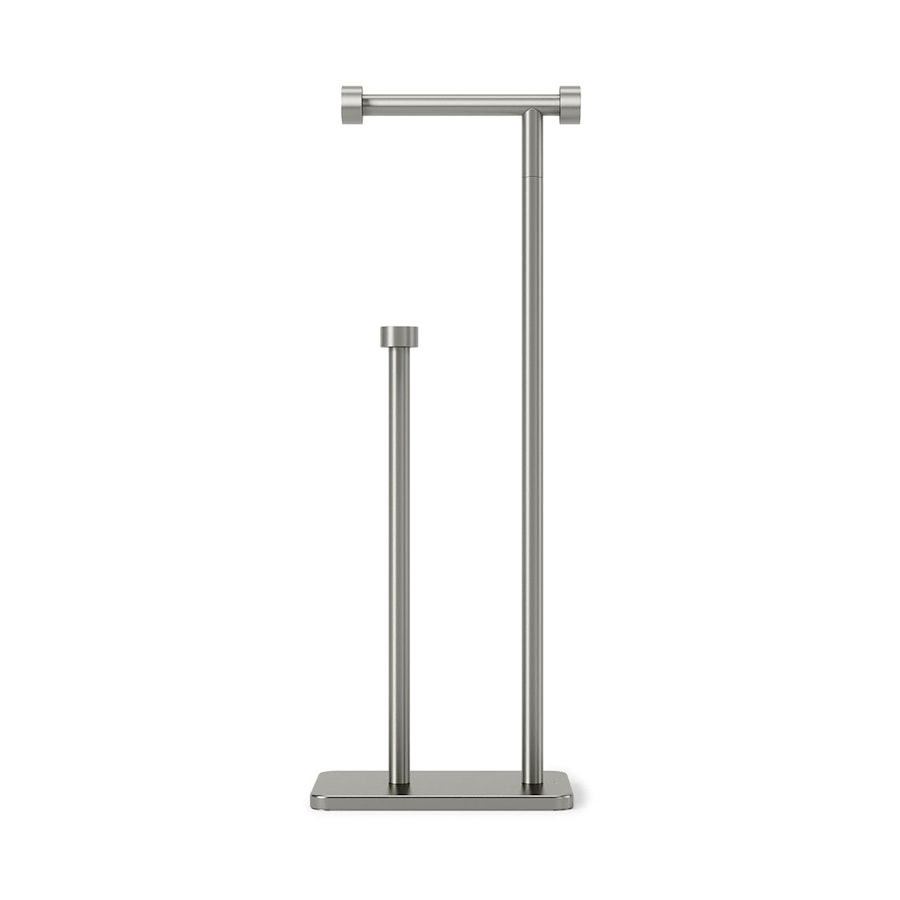 Umbra Cappa Toilet Paper Holder & Reserve Nickel Nickel