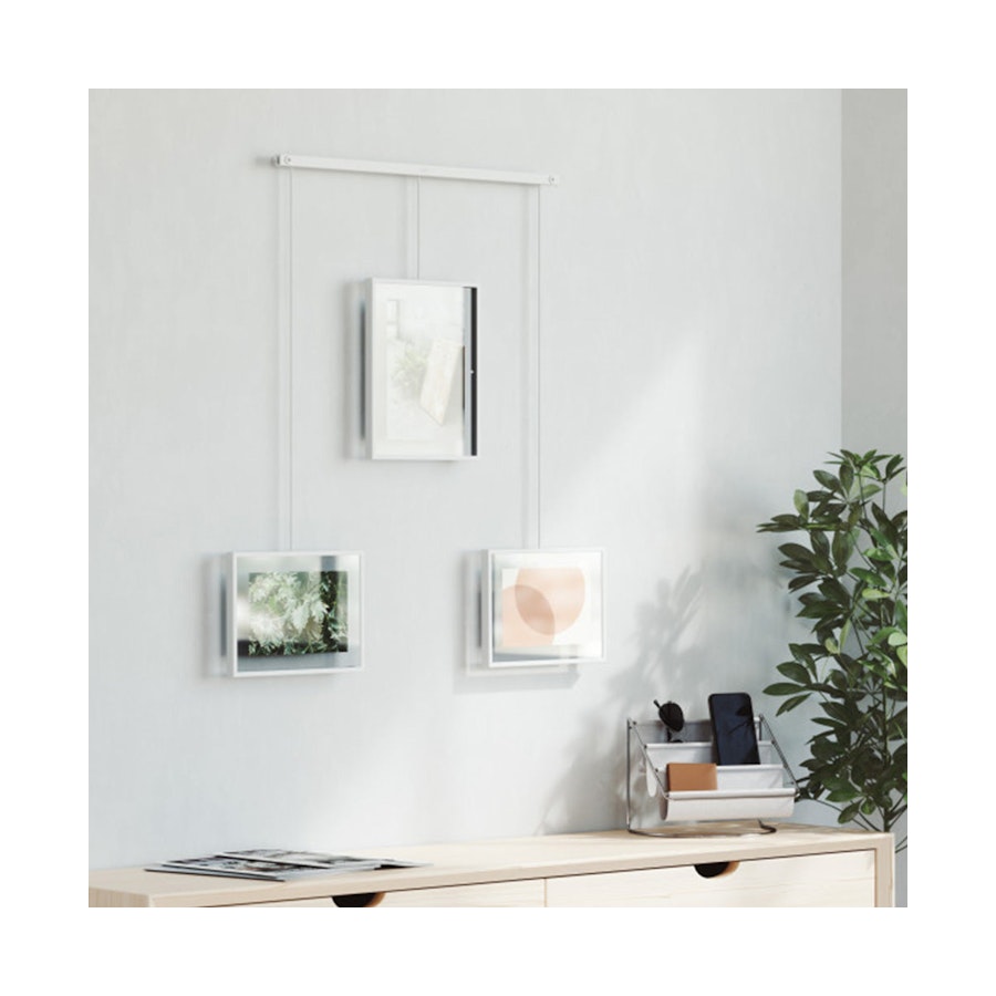 Umbra Exhibit Wall Picture Frames (Set of 3) White White