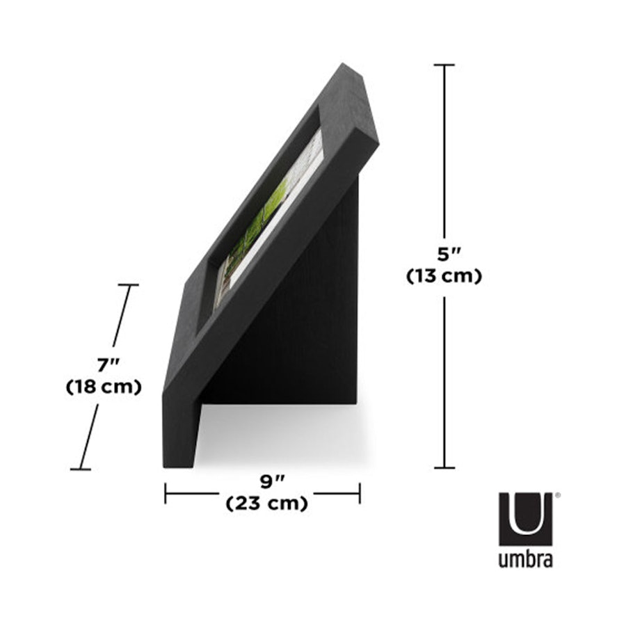 Umbra Podium Picture Frame (10cm x 15cm) Black Black