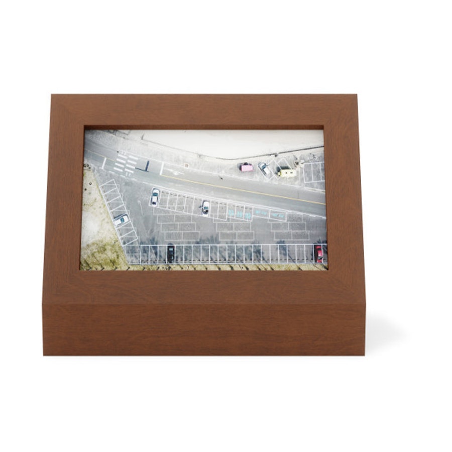 Umbra Podium Picture Frame (10cm x 15cm) Light Walnut Light Walnut