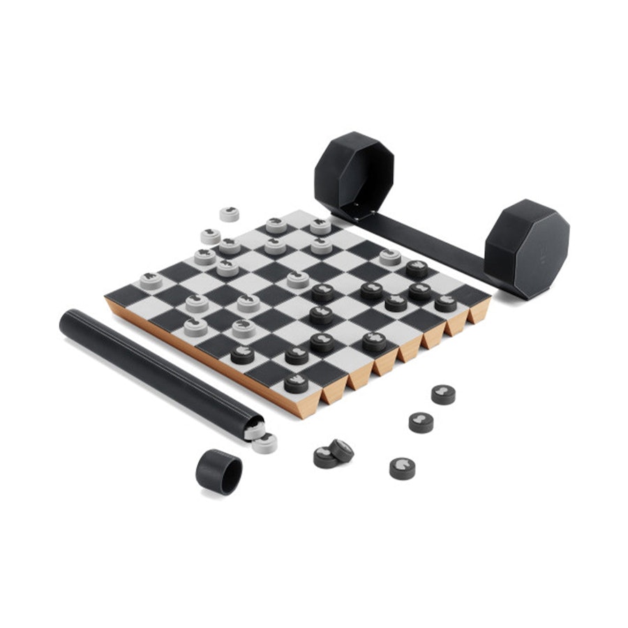 Umbra Rolz Chess/Checkers Set Black Black