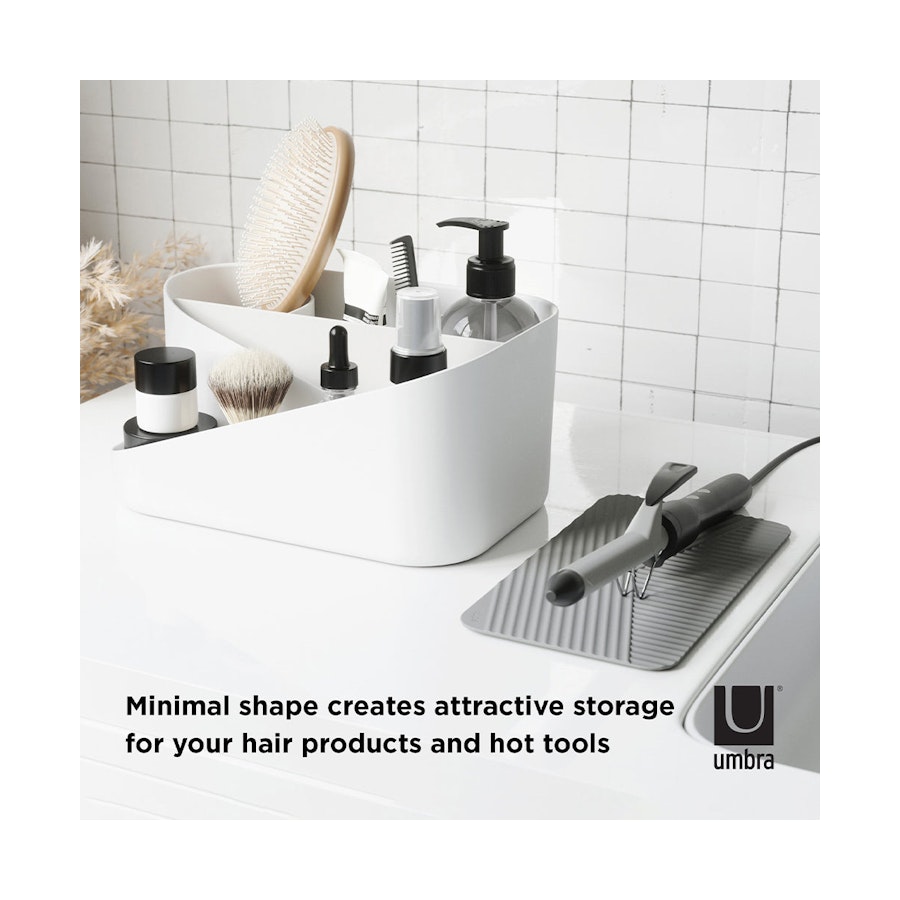 Umbra Glam Hair Tool Organiser White/Charcoal White/Charcoal
