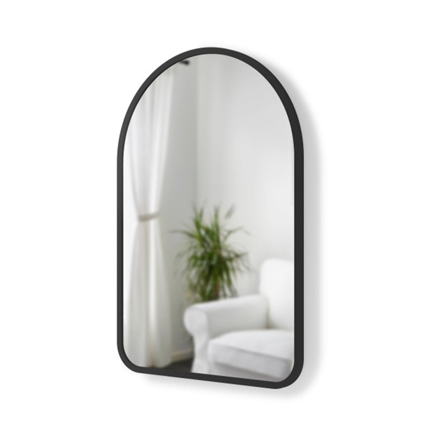 Umbra Hub Arched Mirror (61cm x 91cm) Black Black