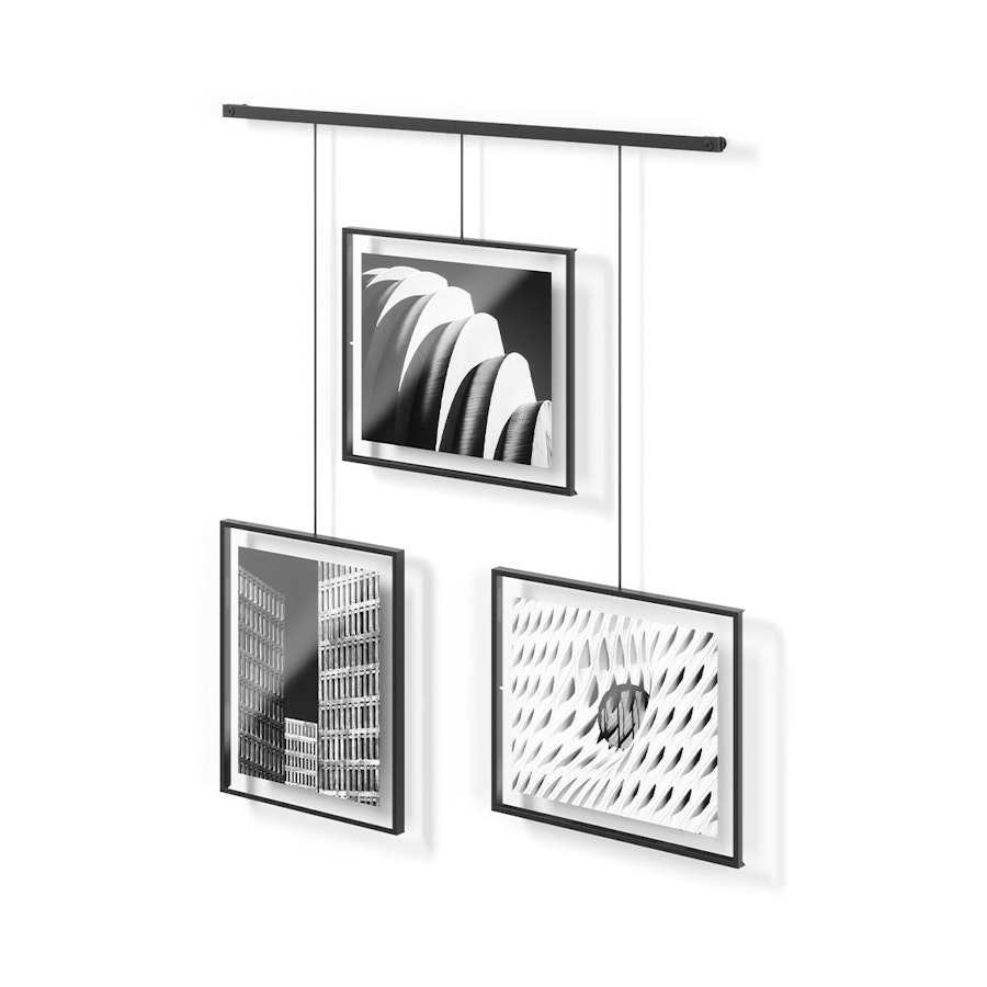 Umbra Exhibit 13 x 18cm Wall Picture Frames (Set of 3) Black Black
