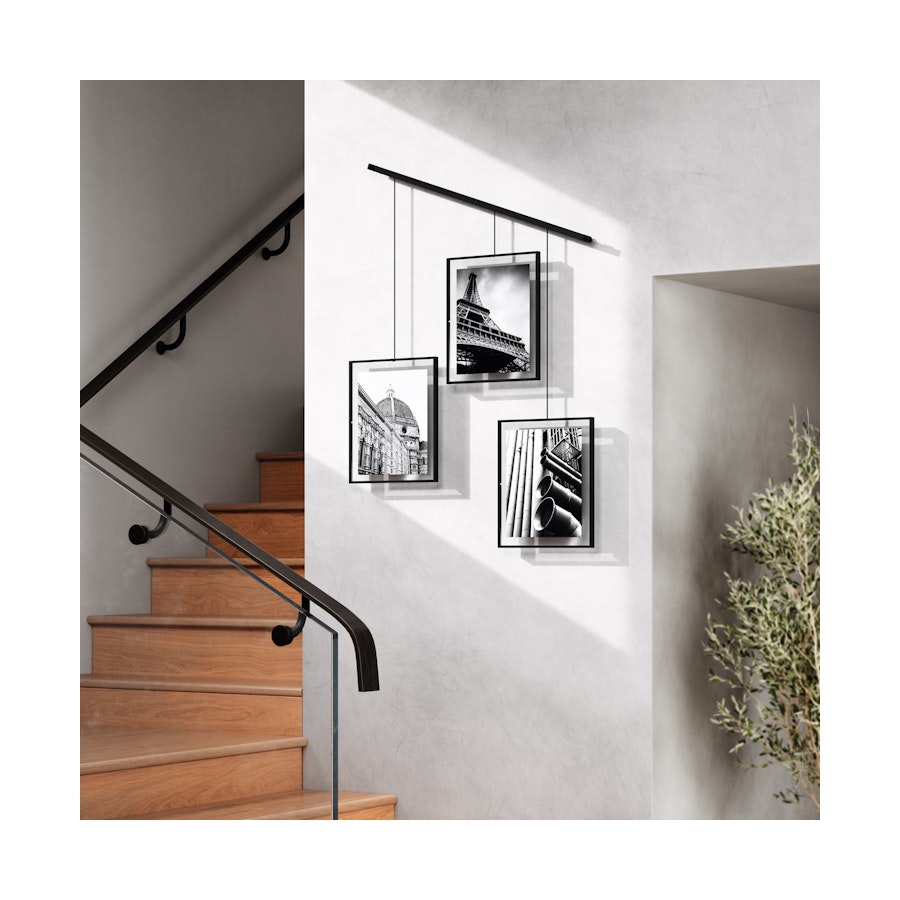 Umbra Exhibit 13 x 18cm Wall Picture Frames (Set of 3) Black Black