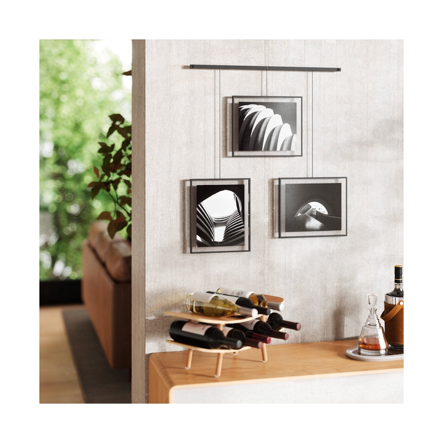 Umbra Exhibit 13 x 18cm Wall Picture Frames (Set of 3) Black Black