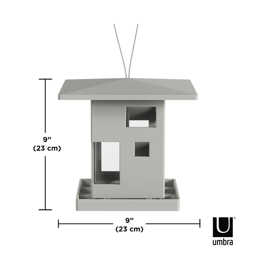 Umbra Bird Cafe Feeder Grey Grey