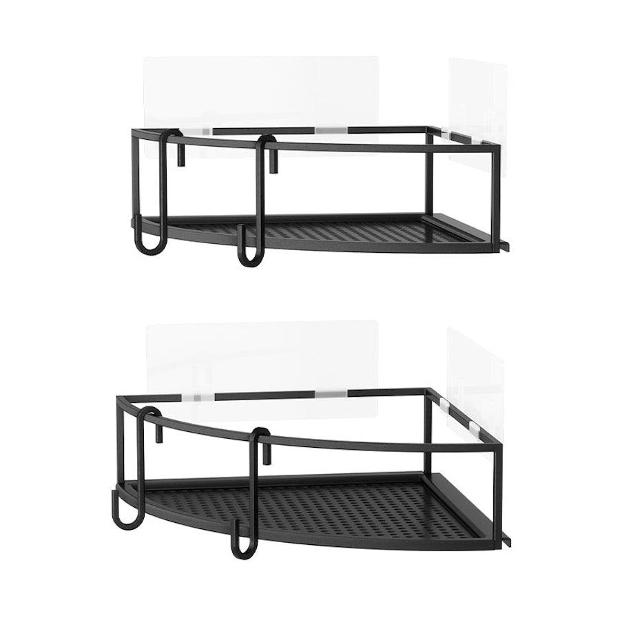 Umbra Cubiko Corner Bins (Set of 2) Black Black