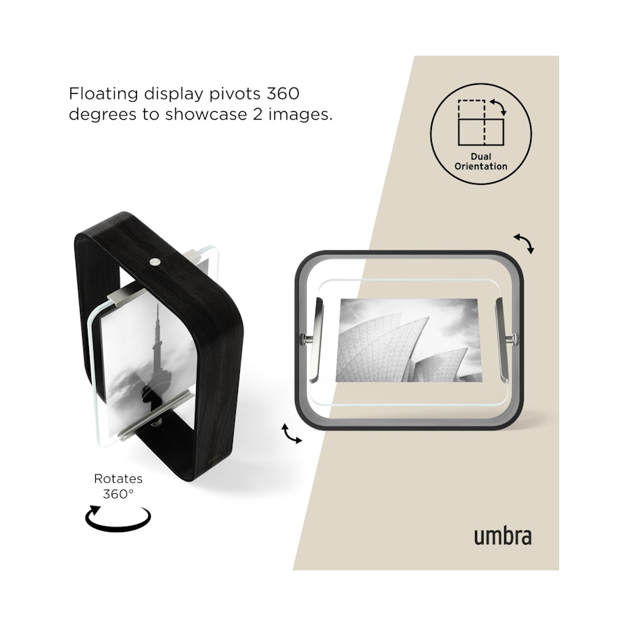 Umbra Bellwood Picture Frame - 13 x 18cm Black Black