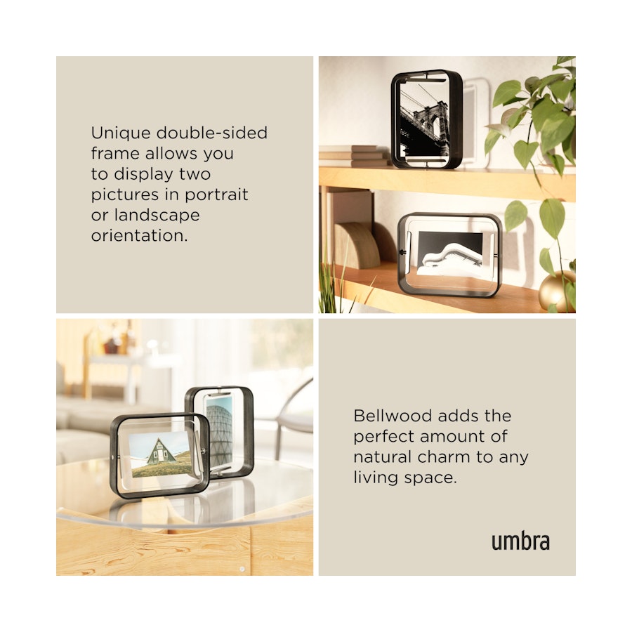 Umbra Bellwood Picture Frame - 13 x 18cm Black Black
