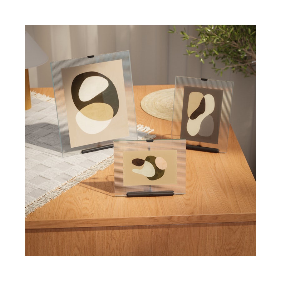 Umbra Flute 10 x 15cm Picture Frame Black Black