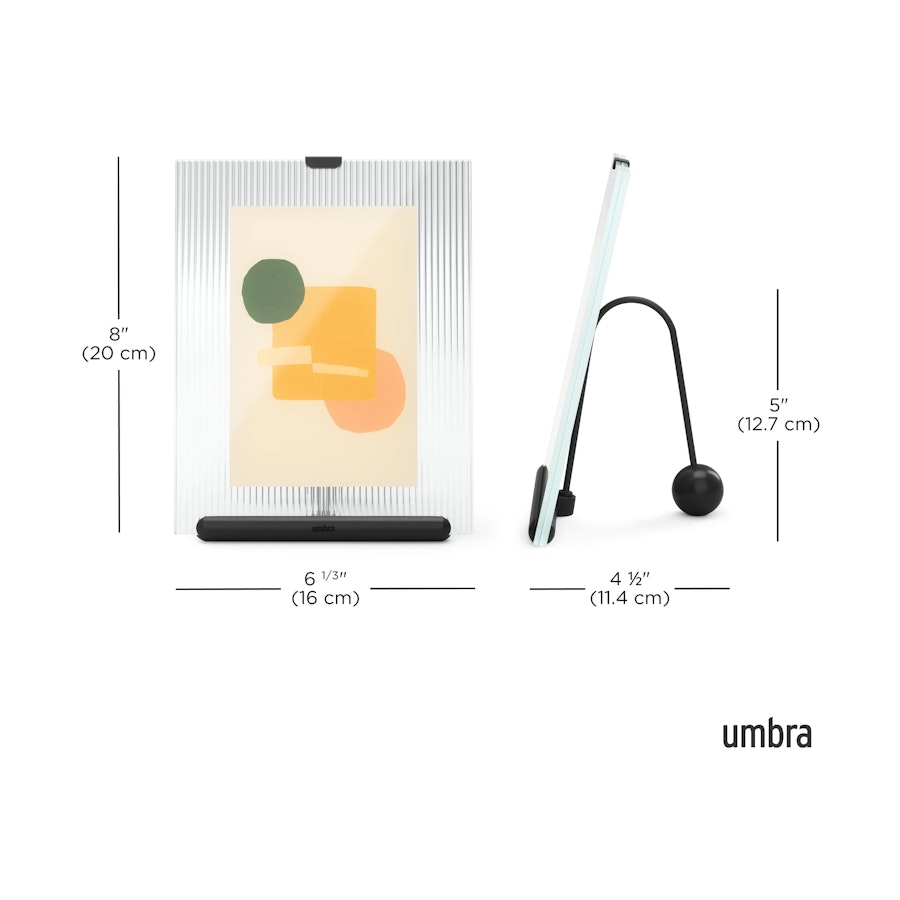 Umbra Flute 10 x 15cm Picture Frame Black Black