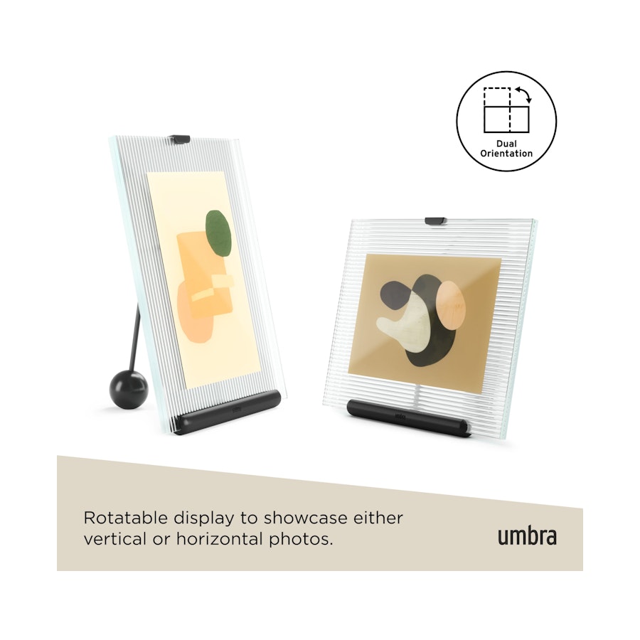 Umbra Flute 10 x 15cm Picture Frame Black Black