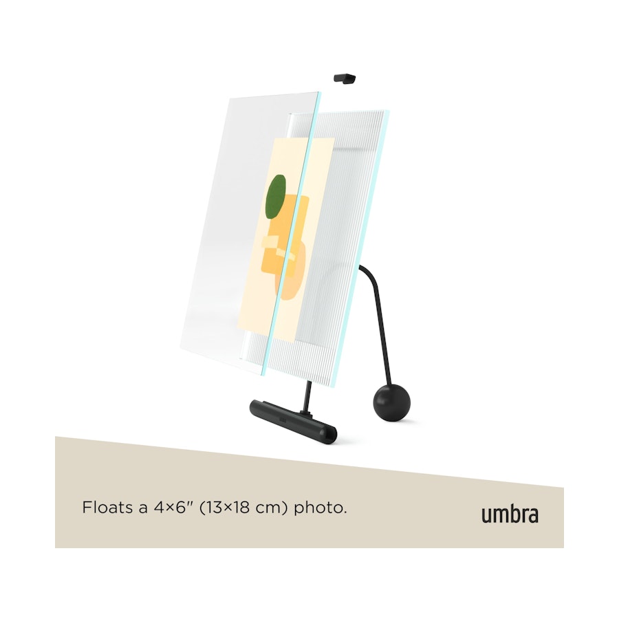 Umbra Flute 10 x 15cm Picture Frame Black Black