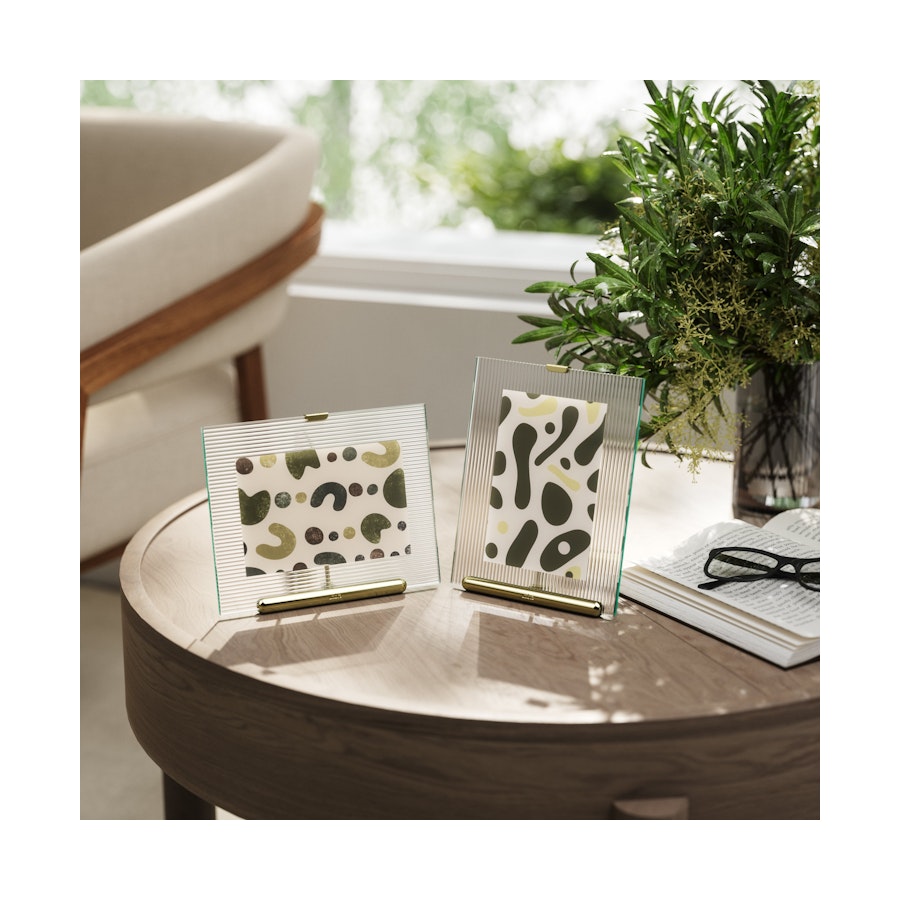 Umbra Flute 10 x 15cm Picture Frame Brass Brass