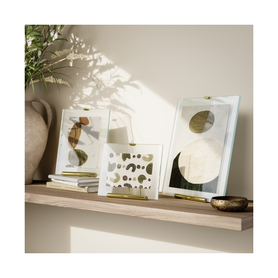 Umbra Flute 10 x 15cm Picture Frame Brass Brass