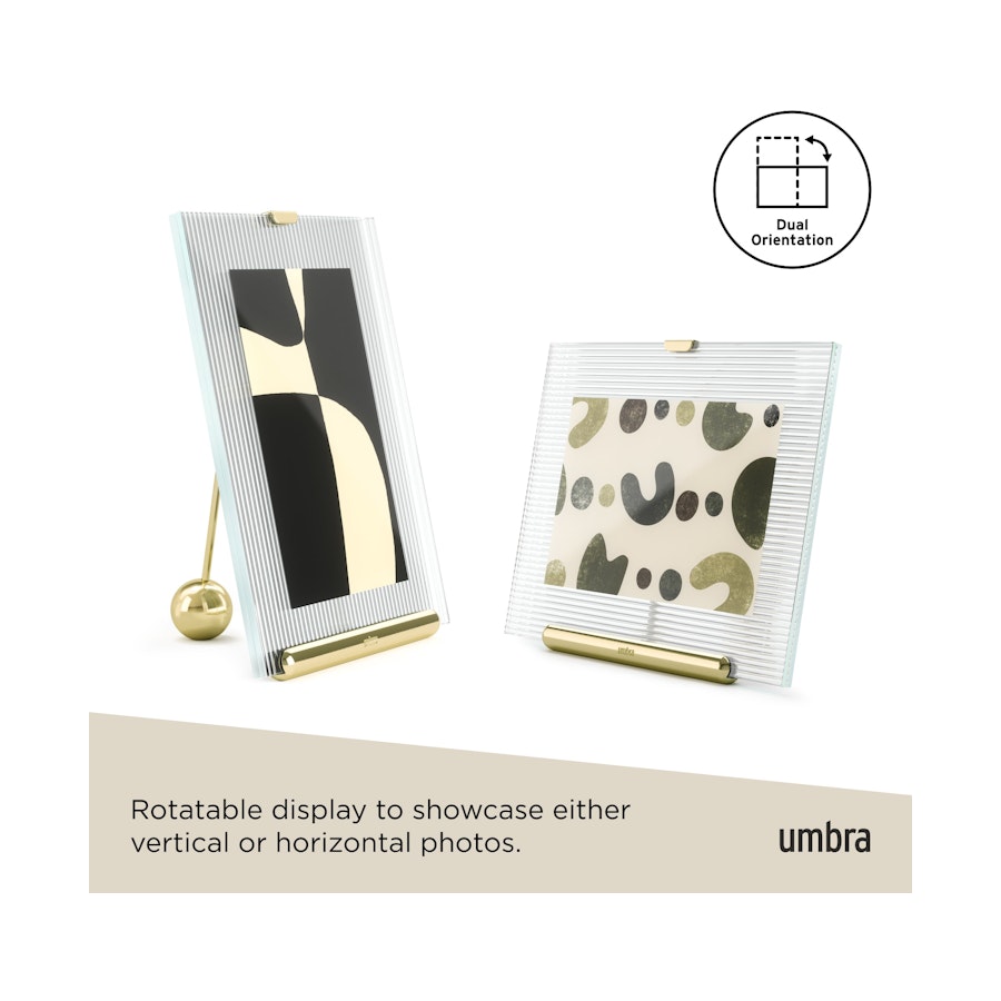 Umbra Flute 10 x 15cm Picture Frame Brass Brass