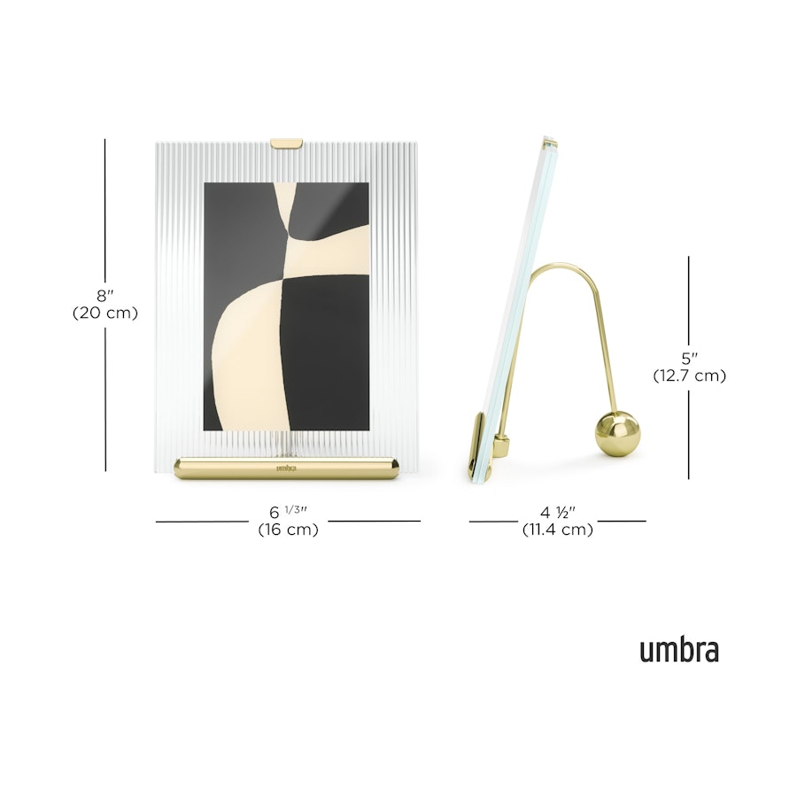 Umbra Flute 10 x 15cm Picture Frame Brass Brass