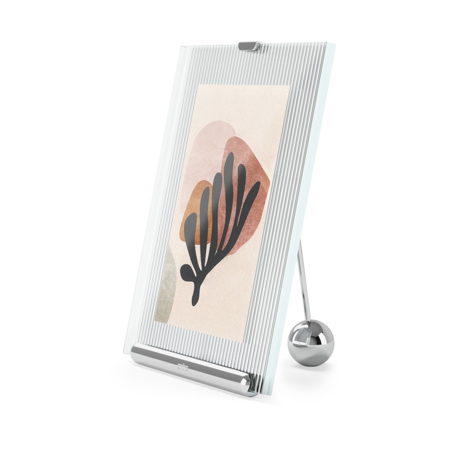 Umbra Flute 10 x 15cm Picture Frame Chrome Chrome