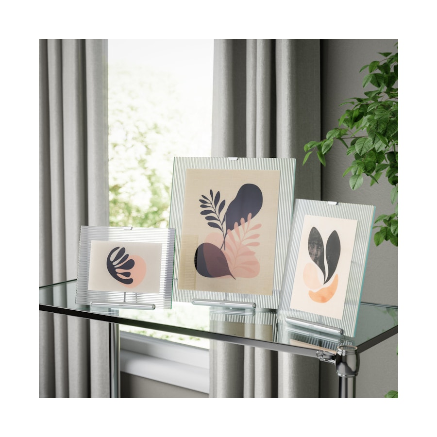 Umbra Flute 10 x 15cm Picture Frame Chrome Chrome