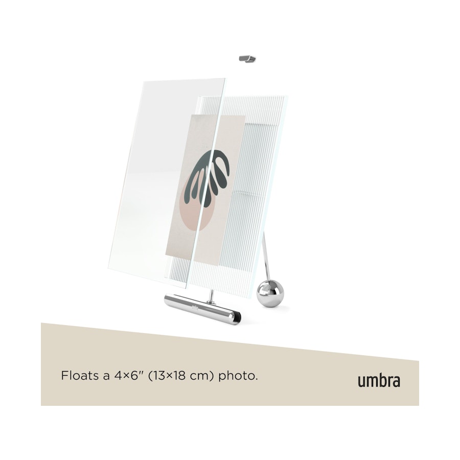 Umbra Flute 10 x 15cm Picture Frame Chrome Chrome
