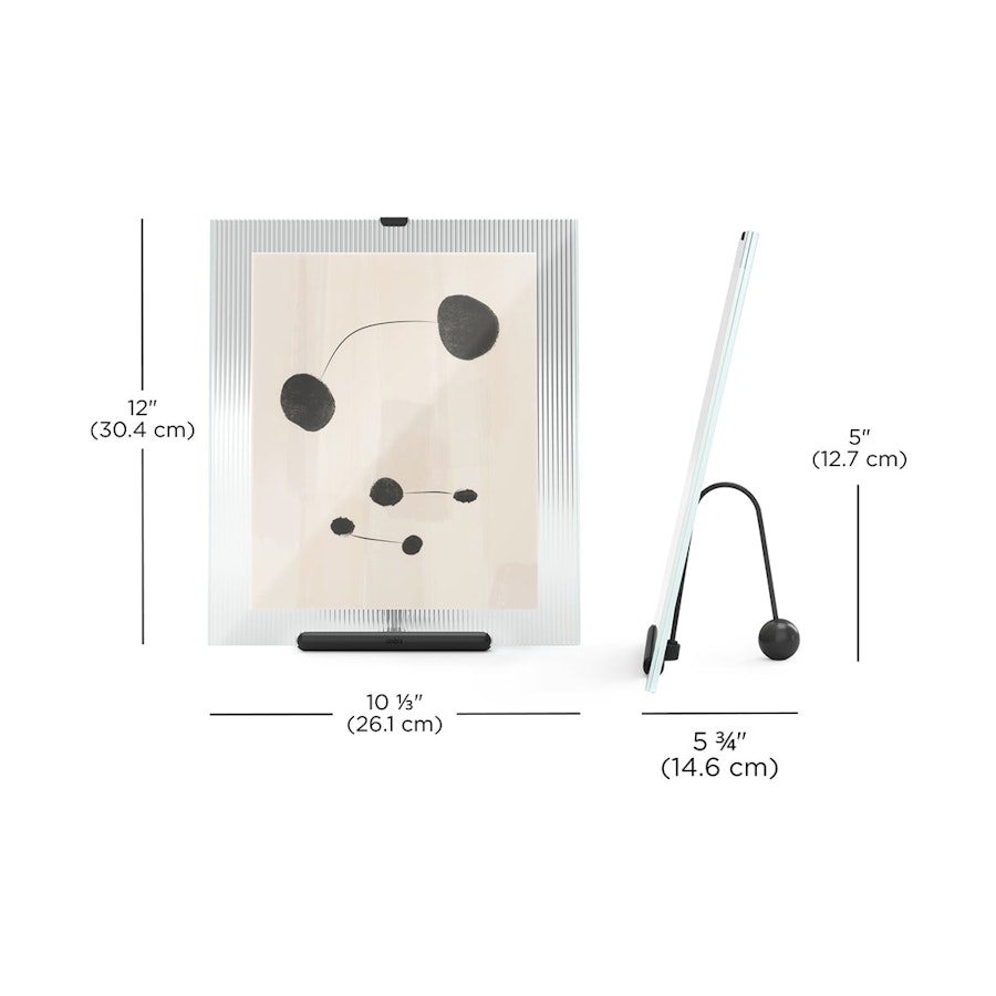 Umbra Flute 20 x 25cm Picture Frame Black Black